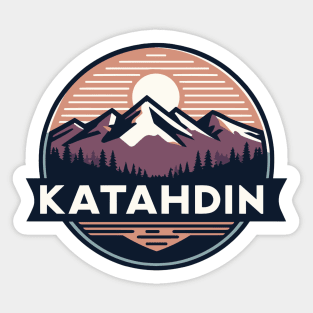 Mount Katahdin - Northern Terminus of the Appalachian Trail Sticker